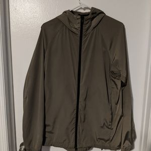 Theory Bryn nylon zip up hoodie